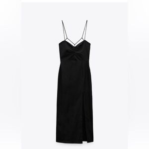 Zara Black Strapless Dress